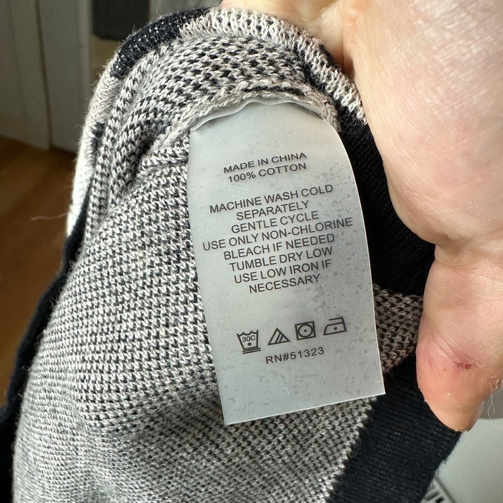 Vince Camuto Cheetah Print Black Beige Cardigan Sweater sz XS - Picture 3 of 8